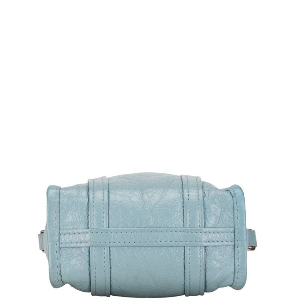 Balenciaga Bazaar Shopper XXS Handbag Shoulder Bag 513988 Baby Blue Leather W... - Picture 5 of 10